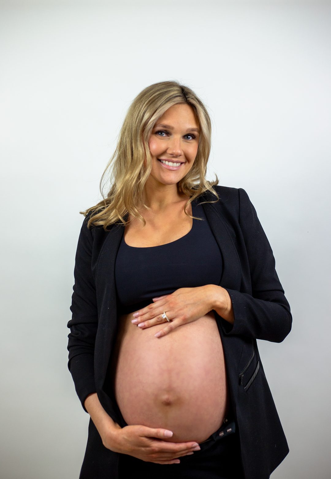 Maternity studio portrait